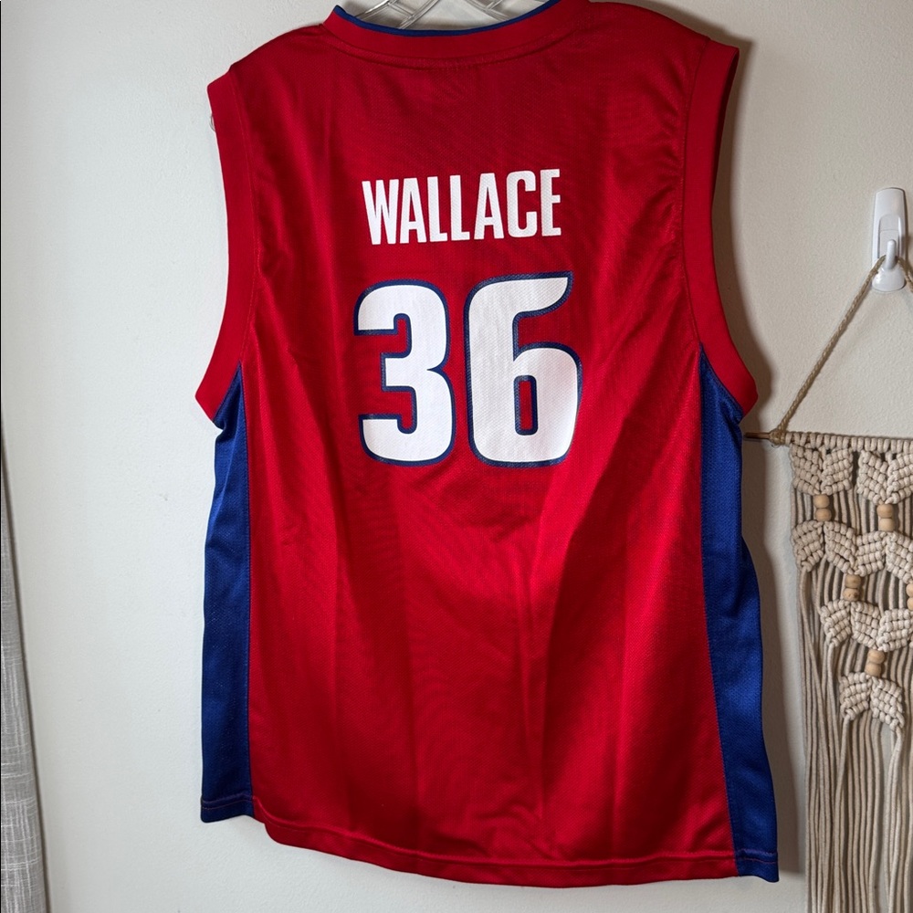 EUC Detroit Pistons Rasheed Wallace 36 Jersey XL 16-18 NBA Reebok